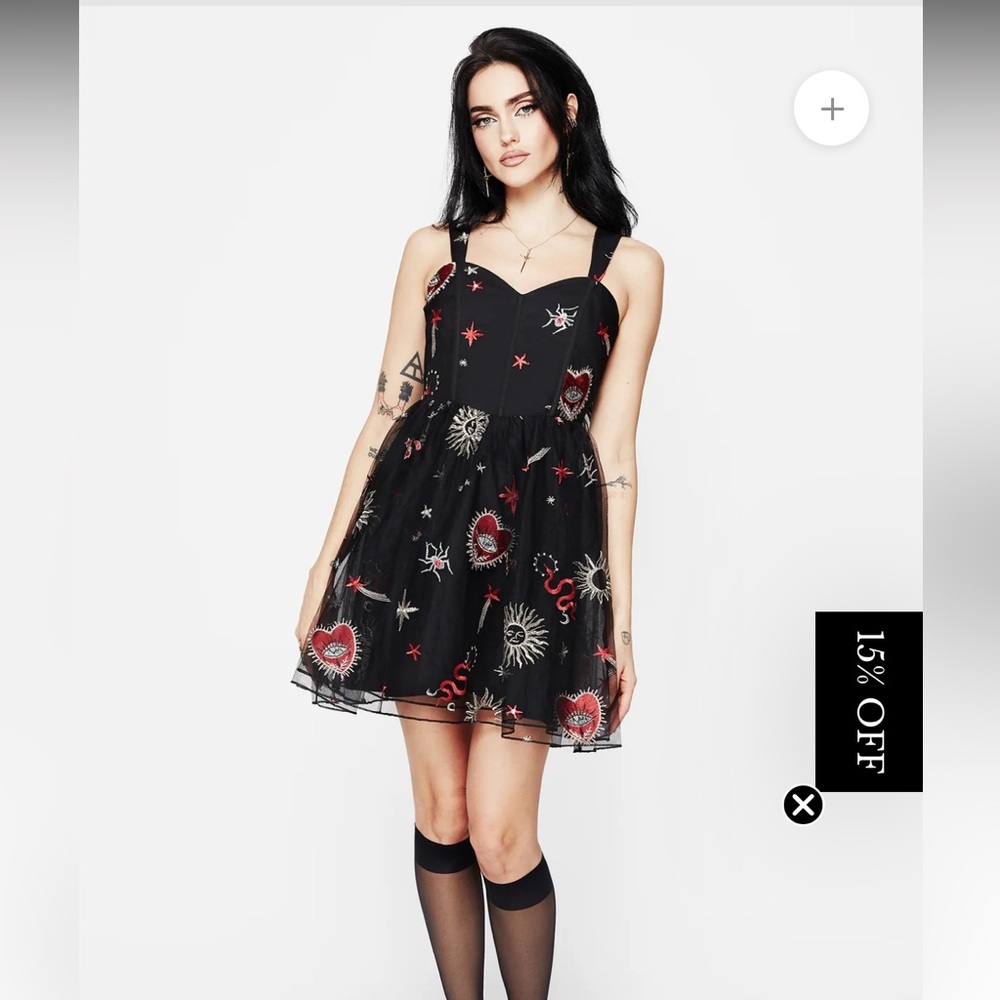 Disturbia -Bloodlust Cami Corset Mini Dress